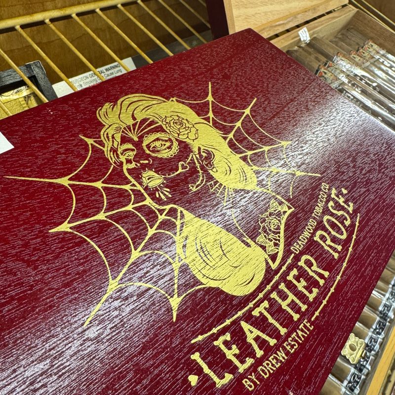 Deadwood Tobacco Leather Rose by Drew Estate Leather Rose Torpedo Single (bx/24)