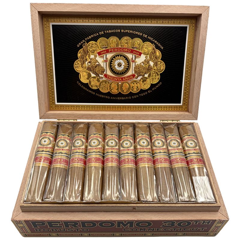 Perdomo 30th Anniversary Box-Pressed Connecticut Robusto (pk/5)