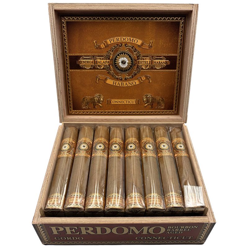Perdomo Habano Bourbon Barrel-Aged Connecticut Robusto Single (bx/24)