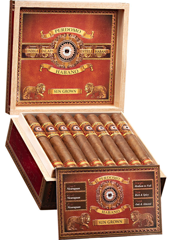 Perdomo Habano Bourbon Barrel-Aged Sun Grown Robusto Single (bx/24)