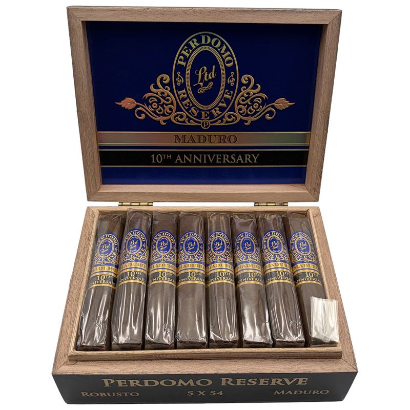 Perdomo Reserve 10th Anniversary Box-Pressed Maduro Robusto (pk/5)