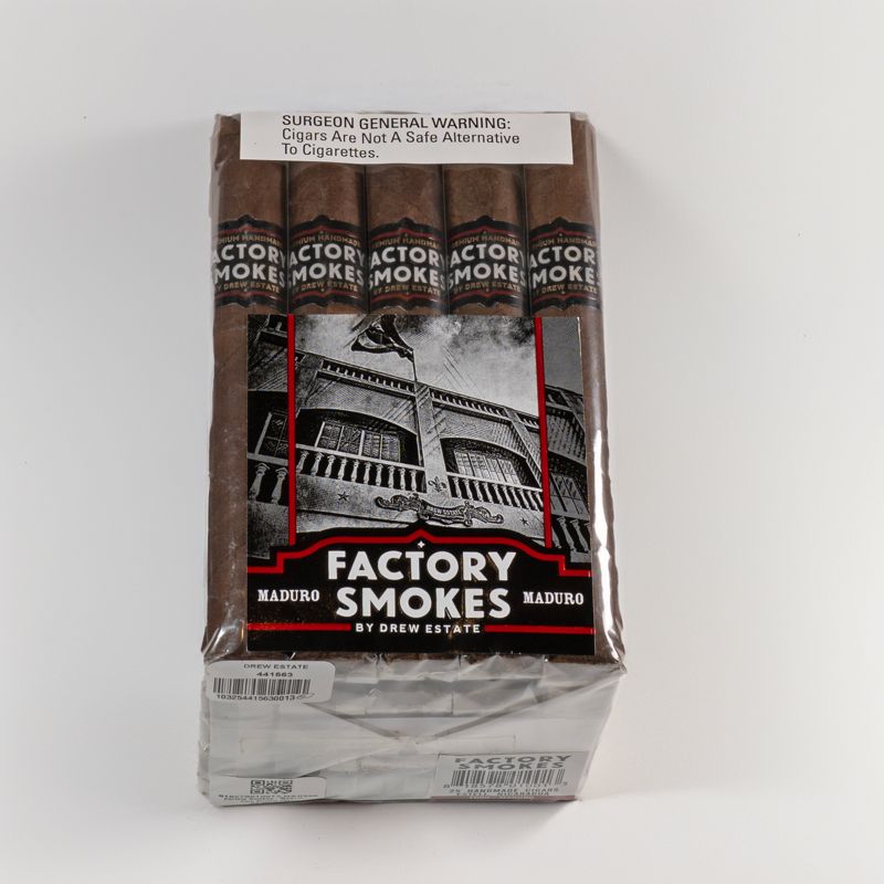 Factory Smokes Maduro by Drew Estate 50x5 Single (pk/25)