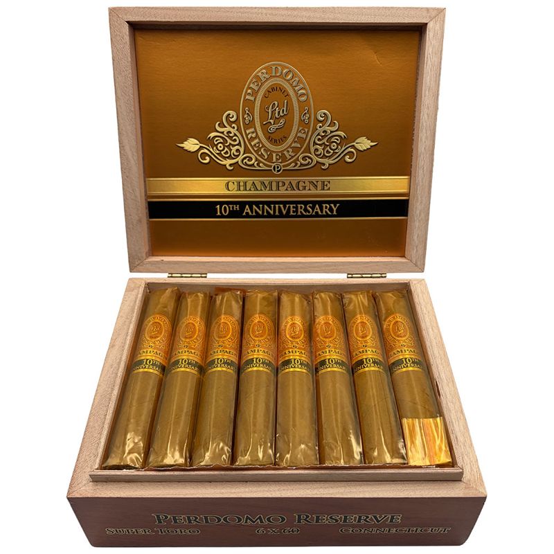 Perdomo Reserve 10th Anniv. Champagne Super Toro (bx/25)