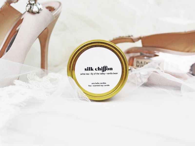 Silk Chiffon Candle Tin
