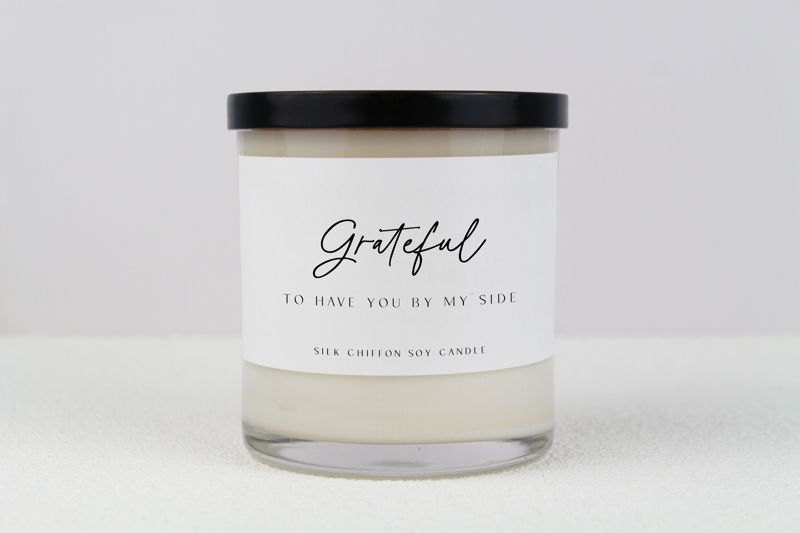 Grateful To Have You By My Side Soy Candle Gift (4oz Gold Travel Tin)