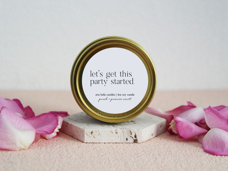 Let's Get This Party Started Candle Tin