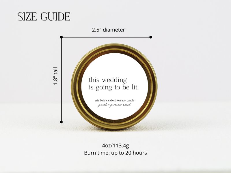 This Wedding Is Going To Be Lit Candle Tin