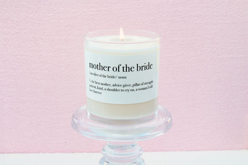 Mother of the Bride Definition Soy Candle Gift (4oz Gold Travel Tin)