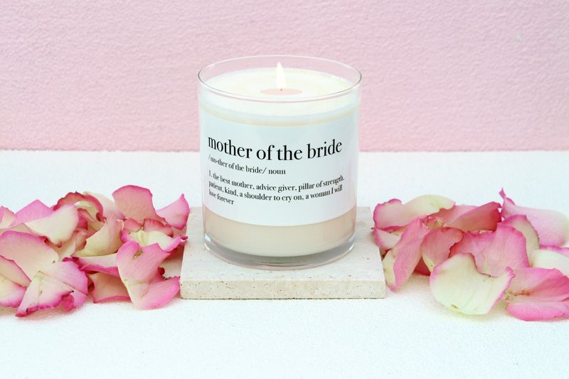 Mother of the Bride Definition Soy Candle Gift (4oz Gold Travel Tin)