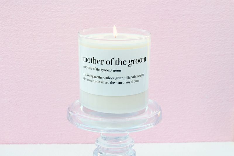 Mother of the Groom Definition Soy Candle Gift (4oz Gold Travel Tin)