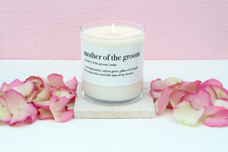 Mother of the Groom Definition Soy Candle Gift (4oz Gold Travel Tin)
