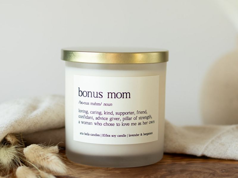 Bonus Mom Definition Soy Candle Gift