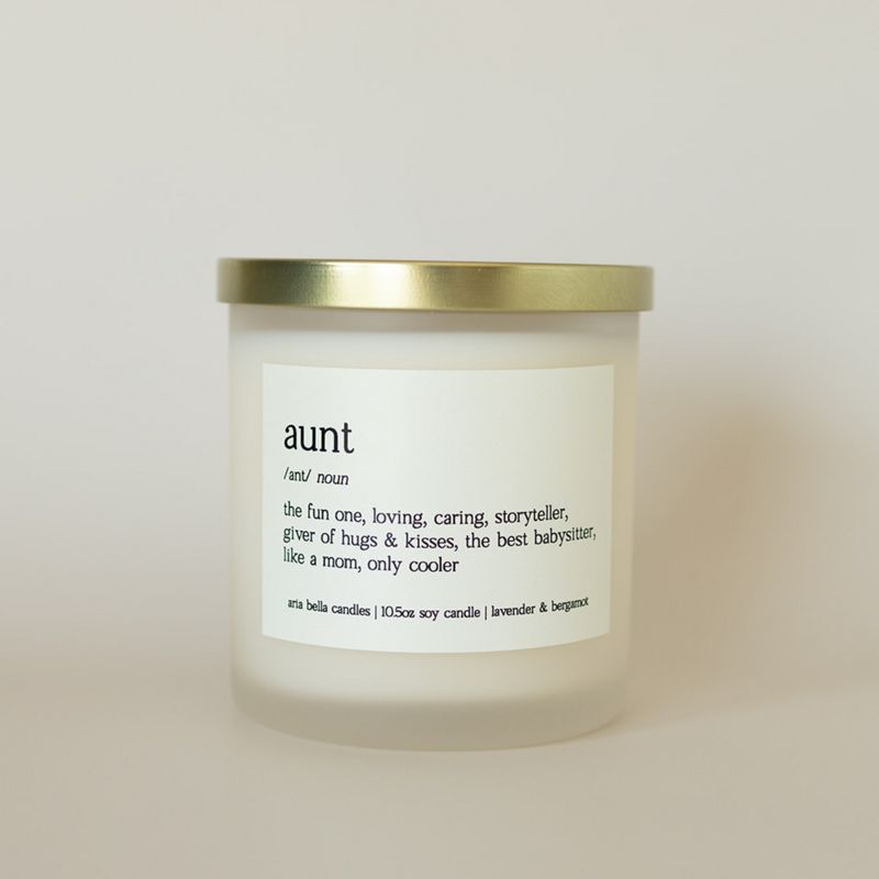 Aunt Definition Soy Candle Gift