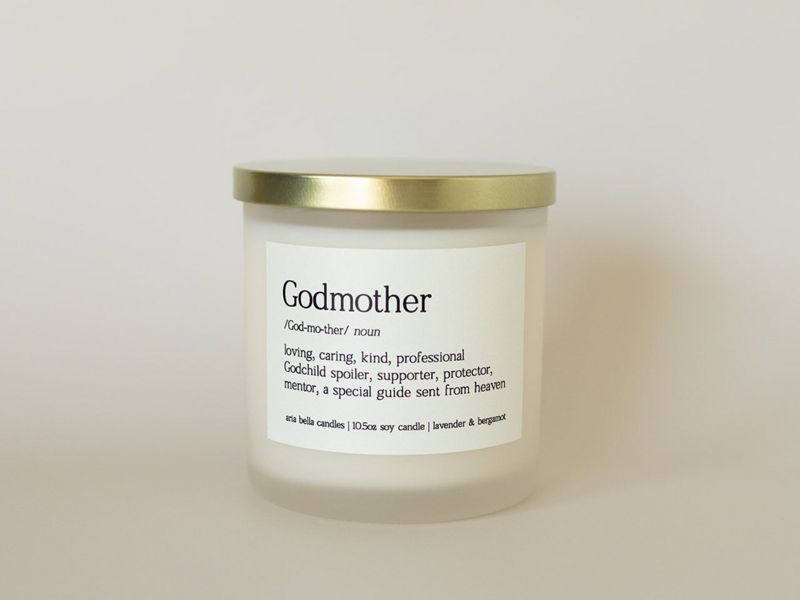 Godmother Definition Soy Candle Gift