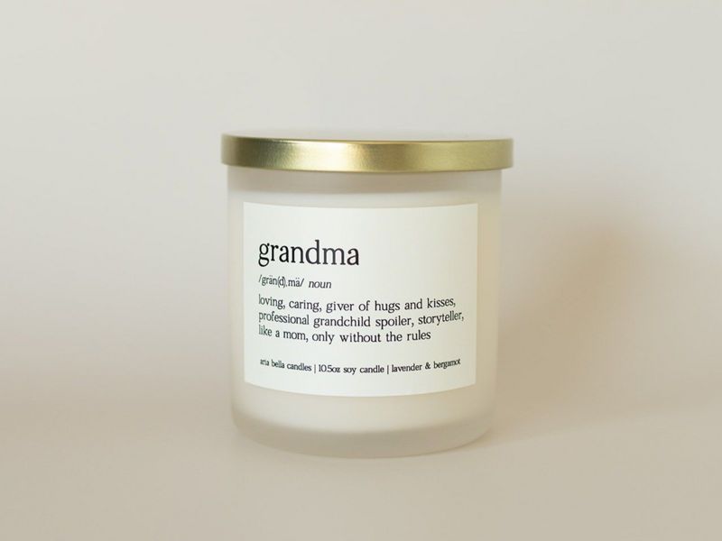 Grandma Definition Soy Candle Gift