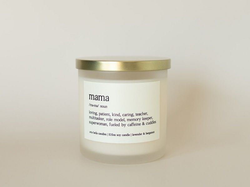 Mama Definition Soy Candle Gift