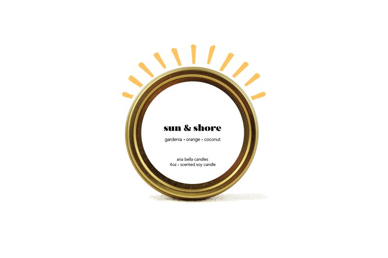 Sun & Shore Soy Candle Tin