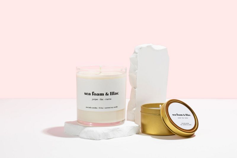 Sea Foam & Lilac Soy Candle