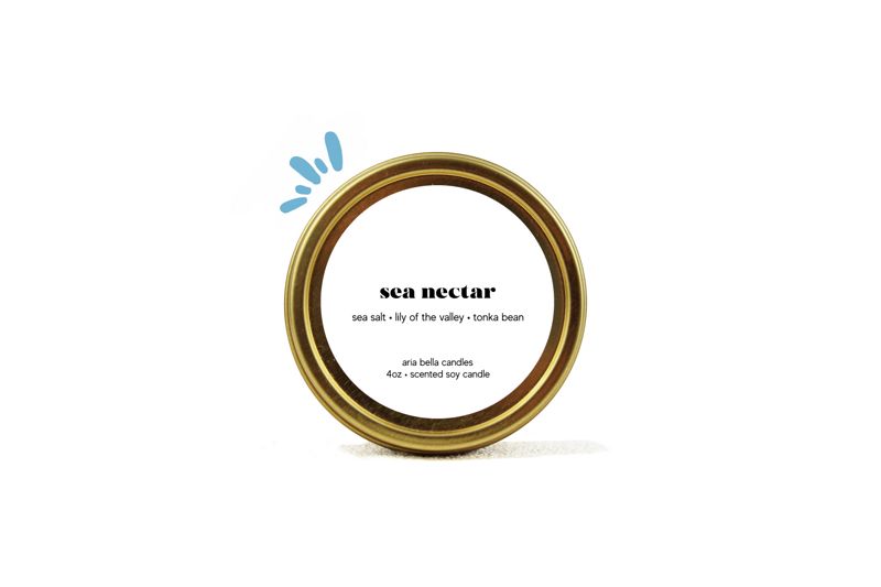 Sea Nectar Soy Candle Tin