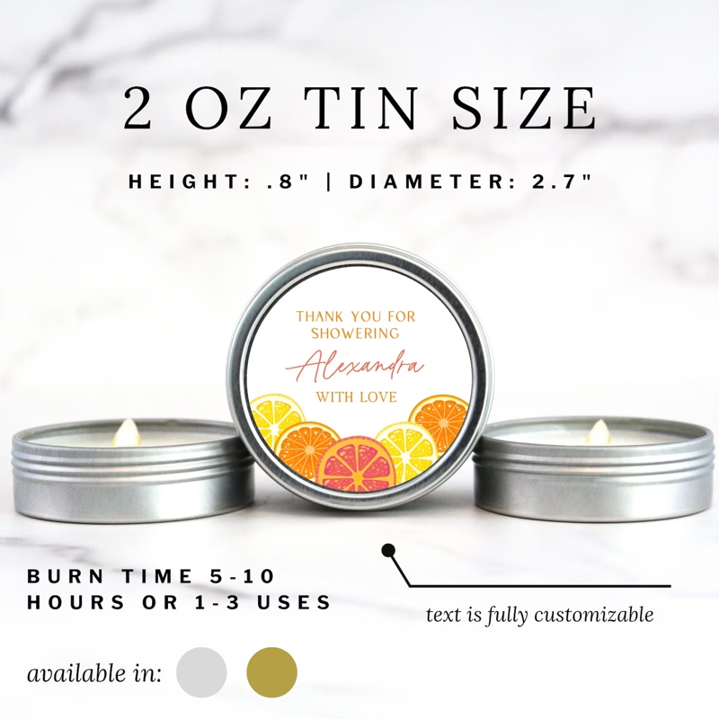 She Found Her Main Squeeze Bridal Shower Candle Favors