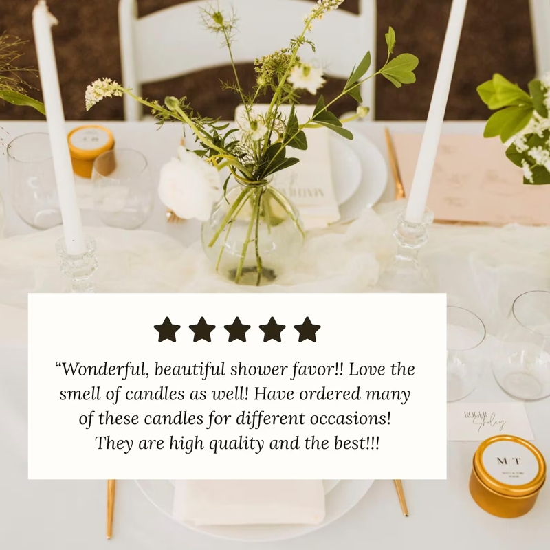 She's Tying the Knot Bridal Shower Candle Favors