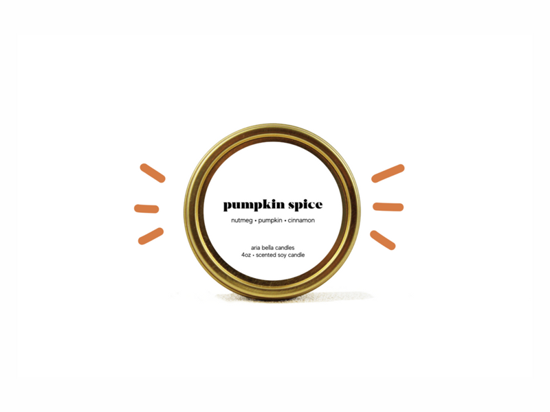 Pumpkin Spice Soy Candle Tin