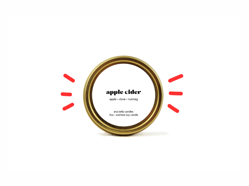Apple Cider Soy Candle Tin
