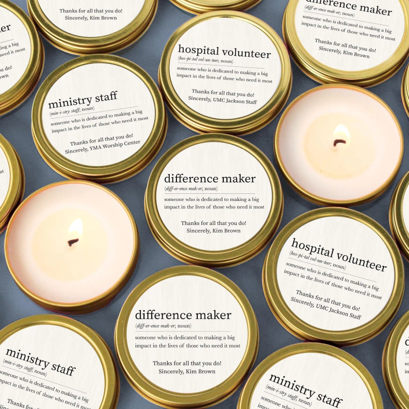 Bulk Volunteer Appreciation Gift Candle Thank You Gift for Staff