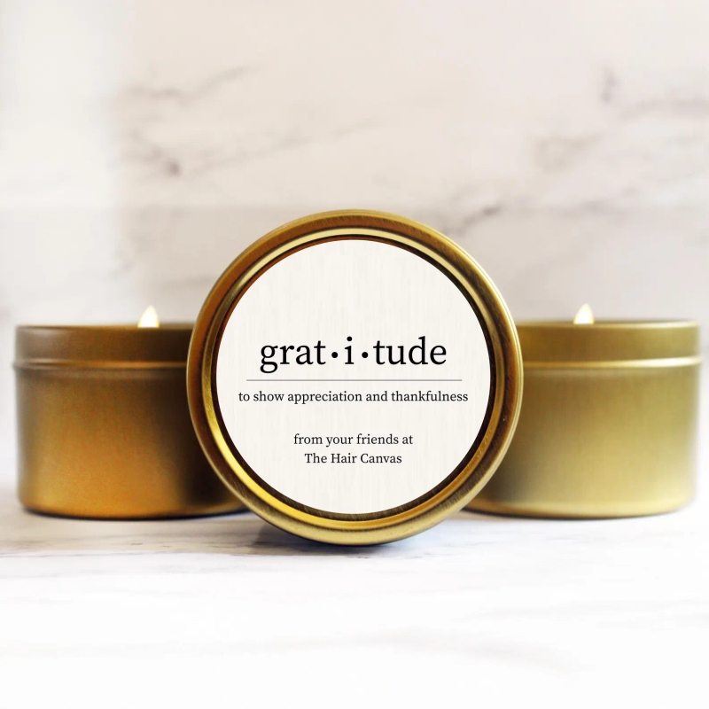 Volunteer Small Gratitude Gift Bulk Candle Appreciation for Staff