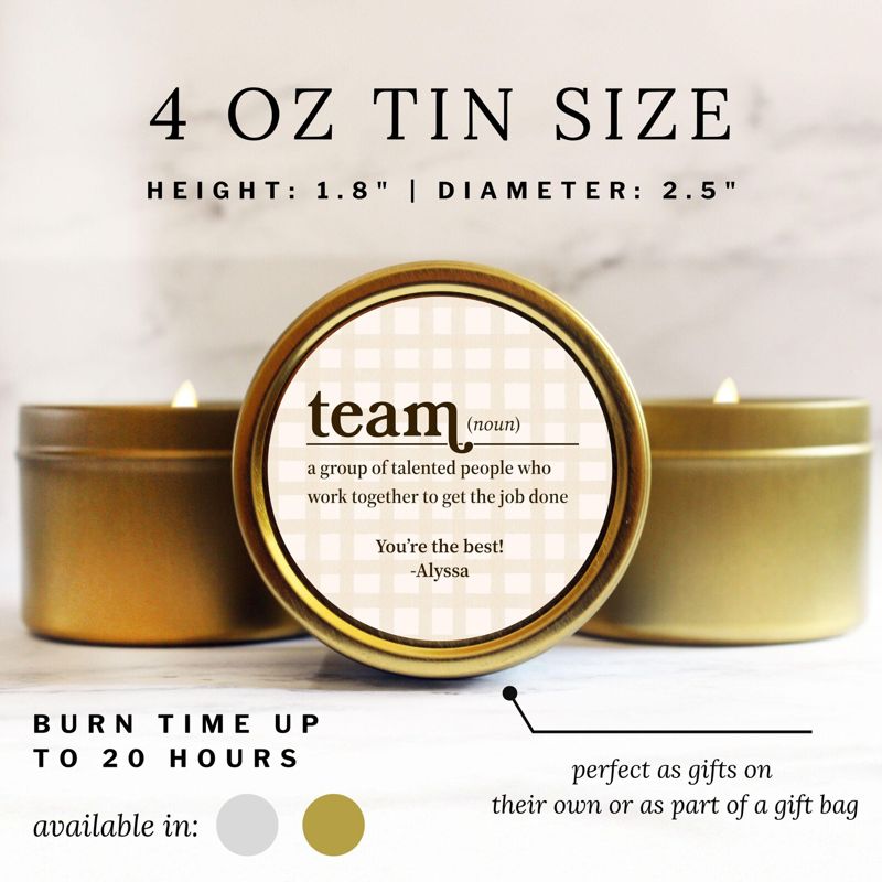 Team Definition Bulk Candle Gifts
