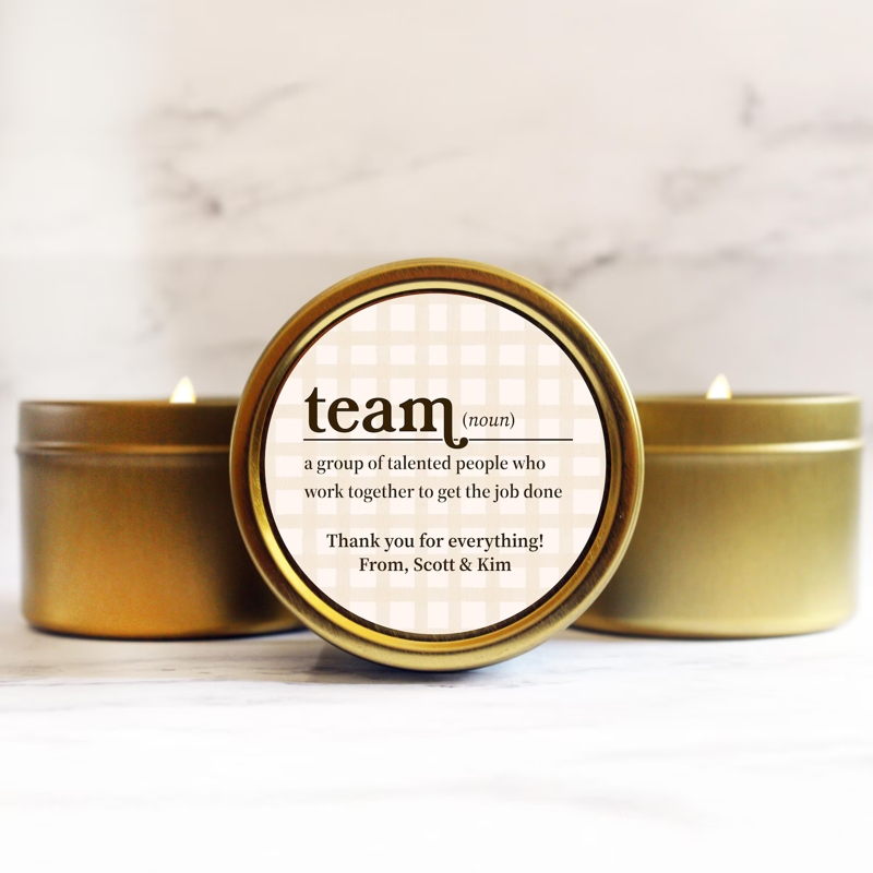 Team Definition Bulk Candle Gifts