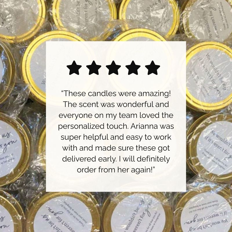 We Wouldn't Be Us If It Weren't For You Bulk Candle Gifts