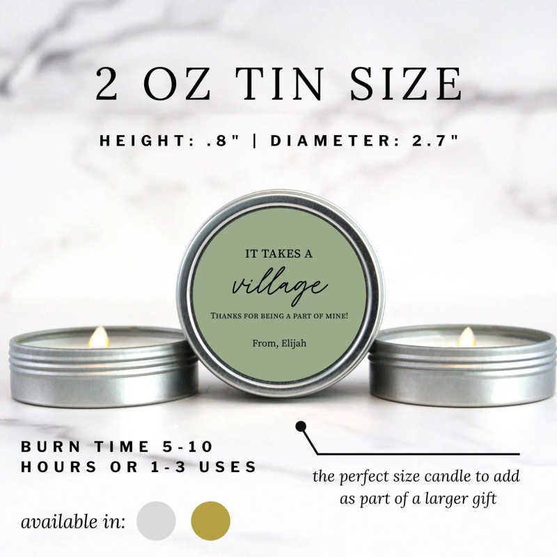 It Takes a Village Bulk Candle Gifts
