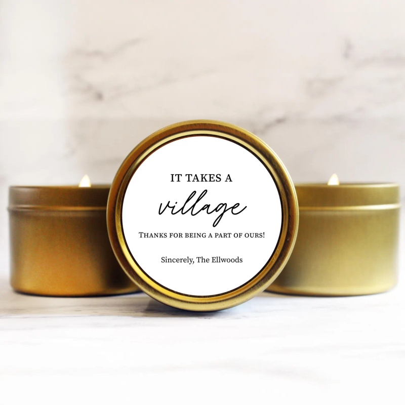 It Takes a Village Bulk Candle Gifts