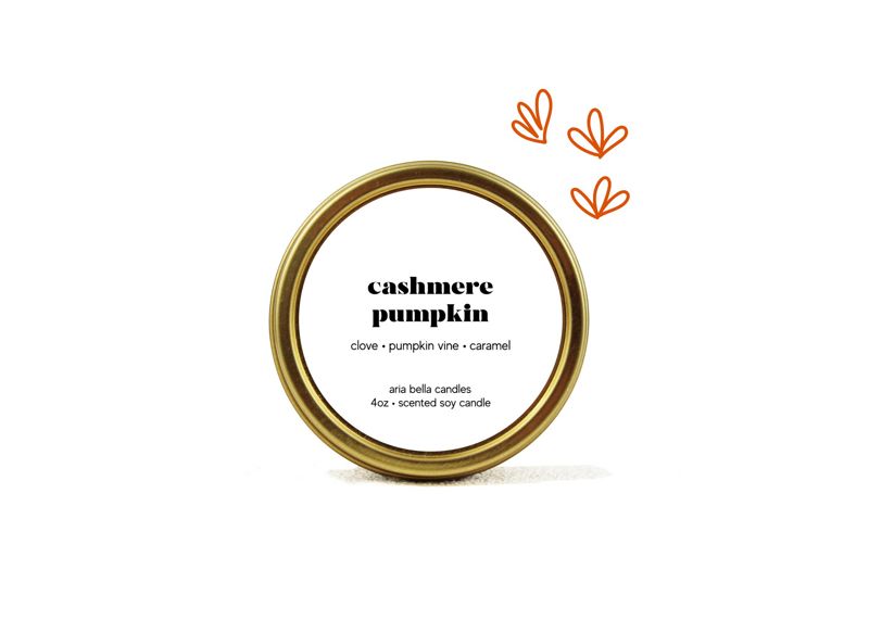 Cashmere Pumpkin  Soy Candle Tin