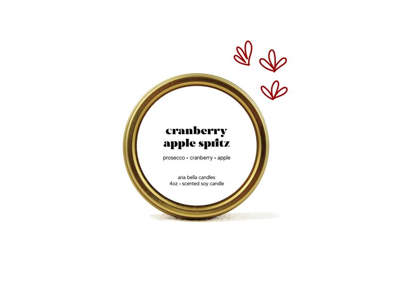 Cranberry Apple Spritz Candle Tin