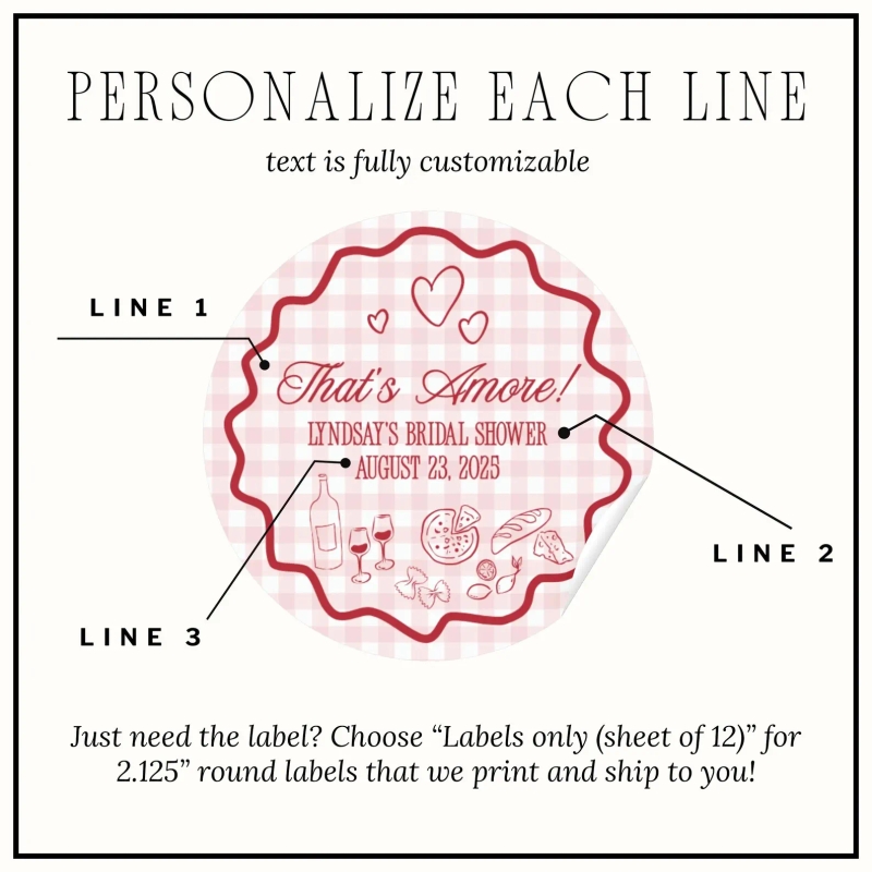 Italian Bridal Shower Favor | That's Amore Theme