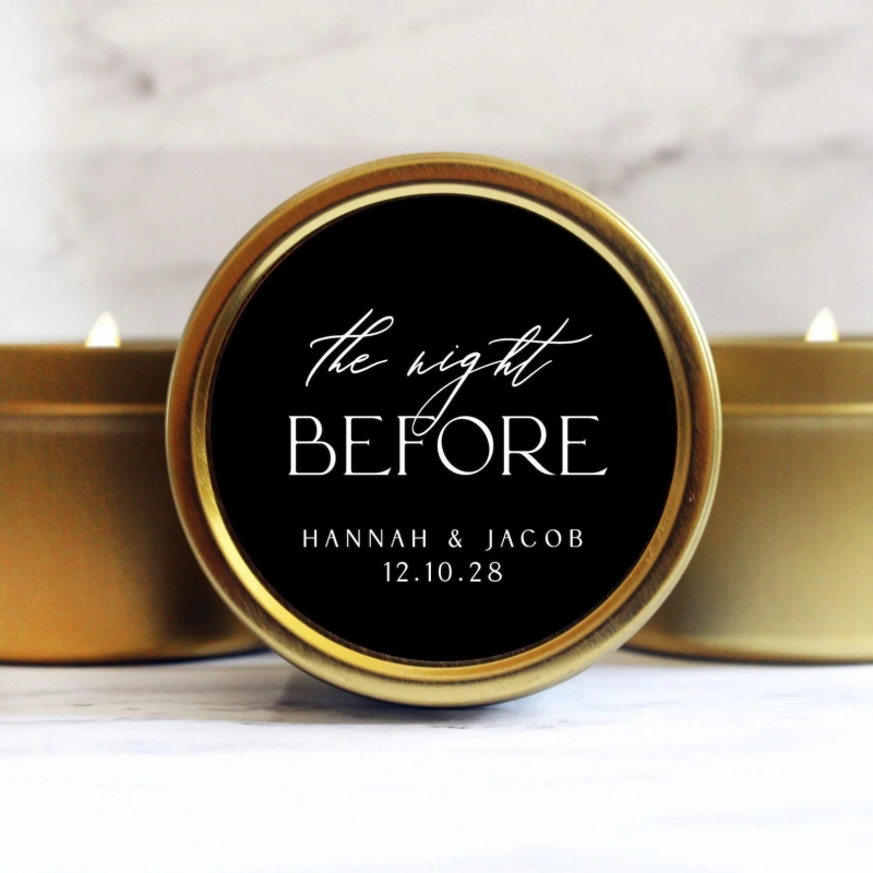 The Night Before Bulk Rehearsal Dinner Candle Wedding Favors for Guests