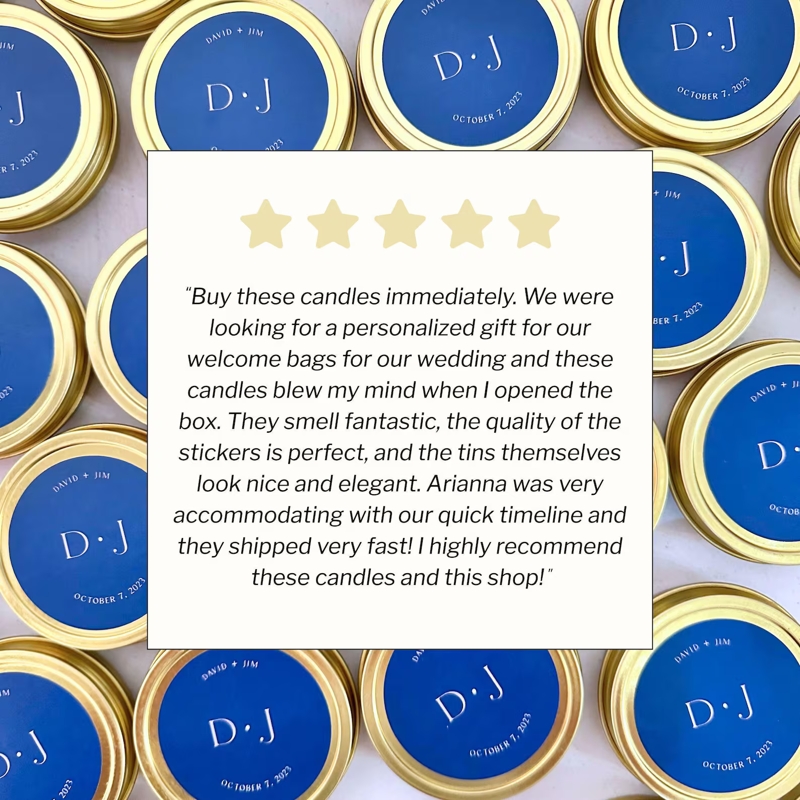 The Night Before Bulk Rehearsal Dinner Candle Wedding Favors for Guests