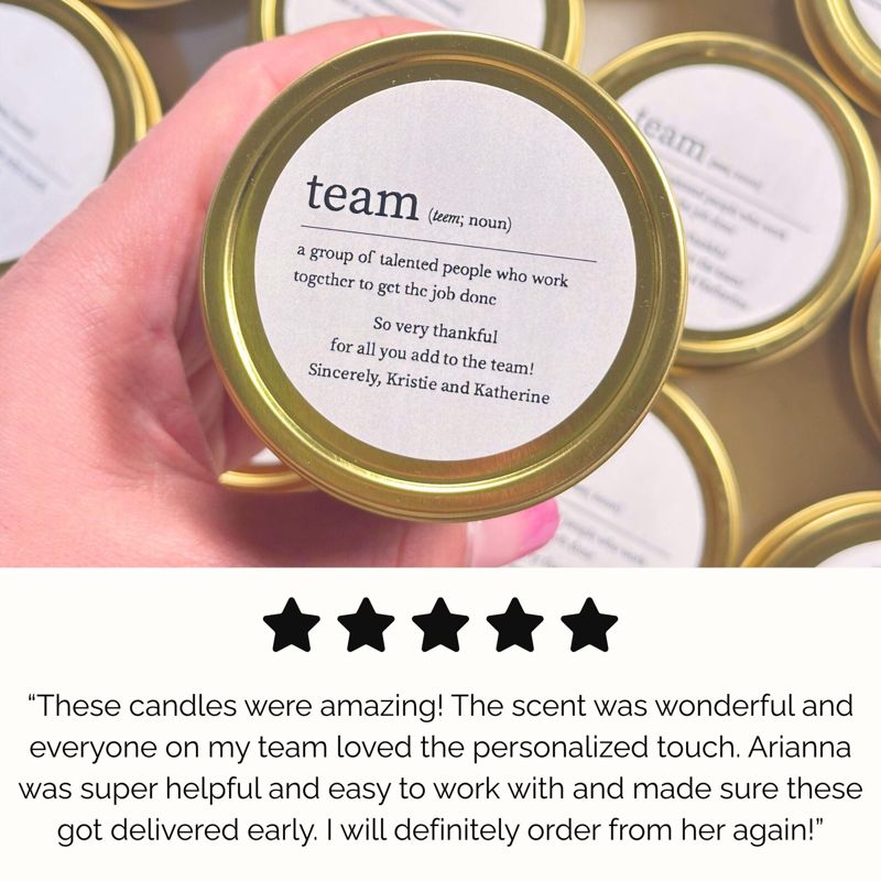 Work Team Gift for Coworker Bulk Candle Gifts