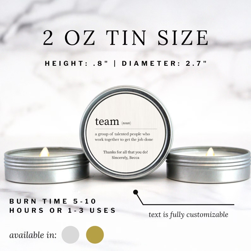 Work Team Gift for Coworker Bulk Candle Gifts