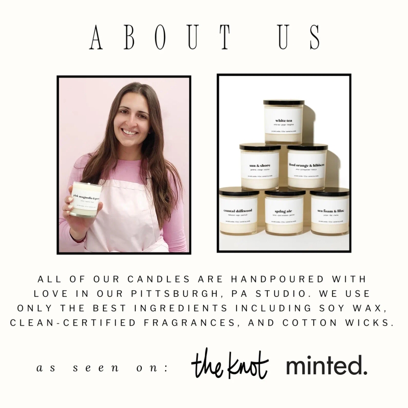 Wedding Cake Candle Bakery Scented Bridesmaid Candle