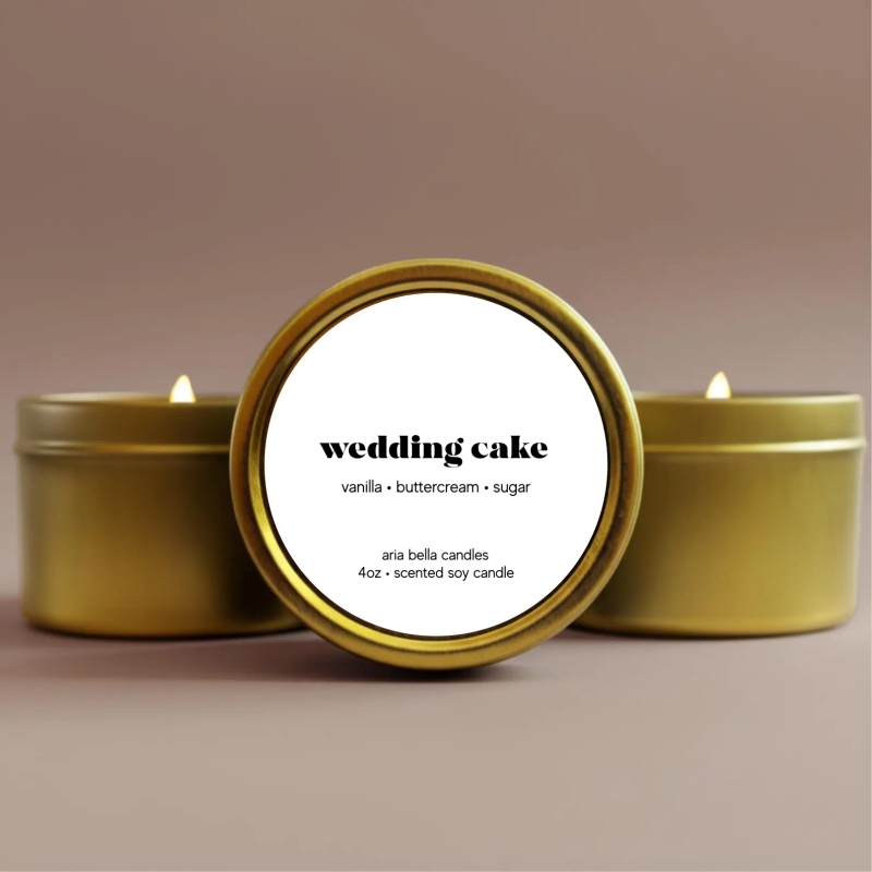 Wedding Cake Candle Bakery Scented Bridesmaid Candle
