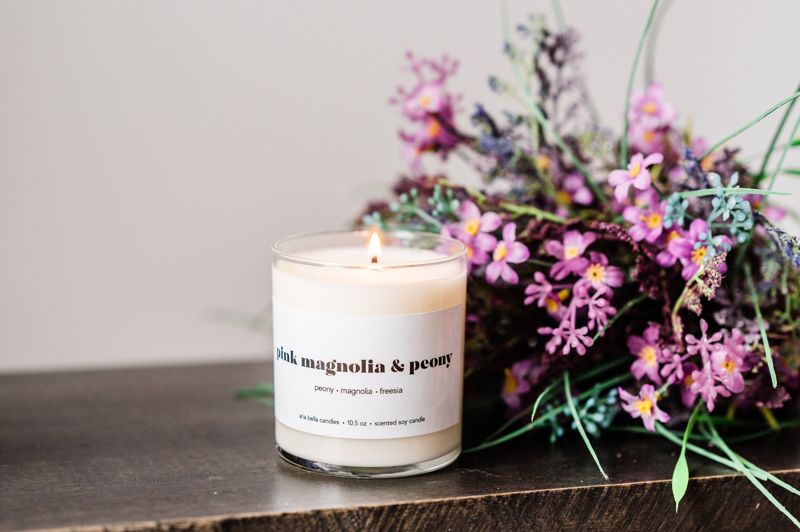 Pink Magnolia & Peony Soy Candle