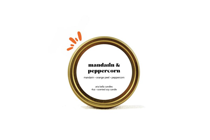 Mandarin & Peppercorn Soy Candle Tin