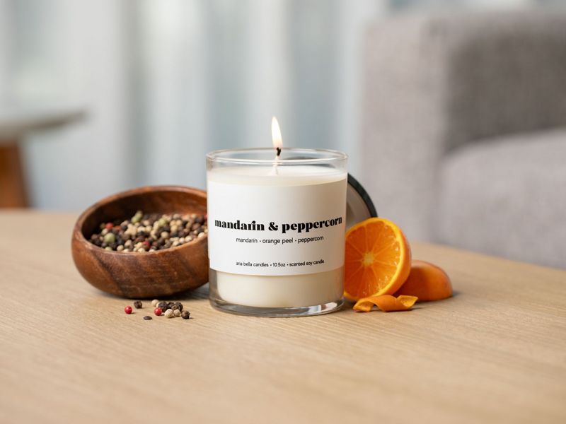 Mandarin & Peppercorn Soy Candle