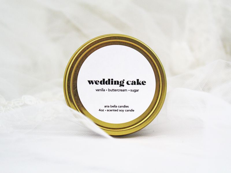 Wedding Cake Candle Tin