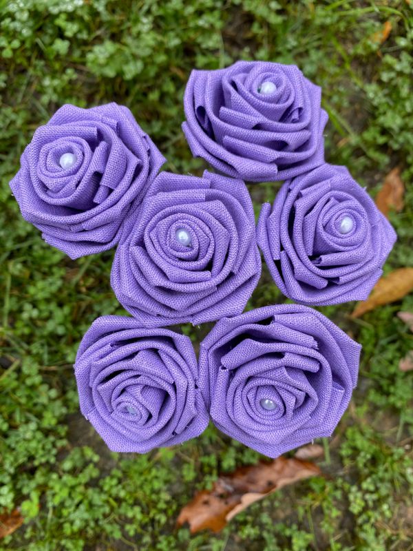Single Linen Rose with Stick Stem, Build Your Own Bouquet, Custom Flower Bouquet, Rose Bouquet, Gift for Her, 12th Anniversary