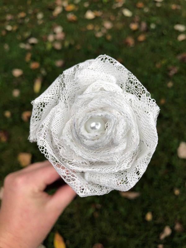 White Lace Roses with Stems, Lace Flower Bouquet, Lace Flowers, Lace Roses, 13th Wedding Anniversary Gift, Lace Gift for Her, Thirteenth
