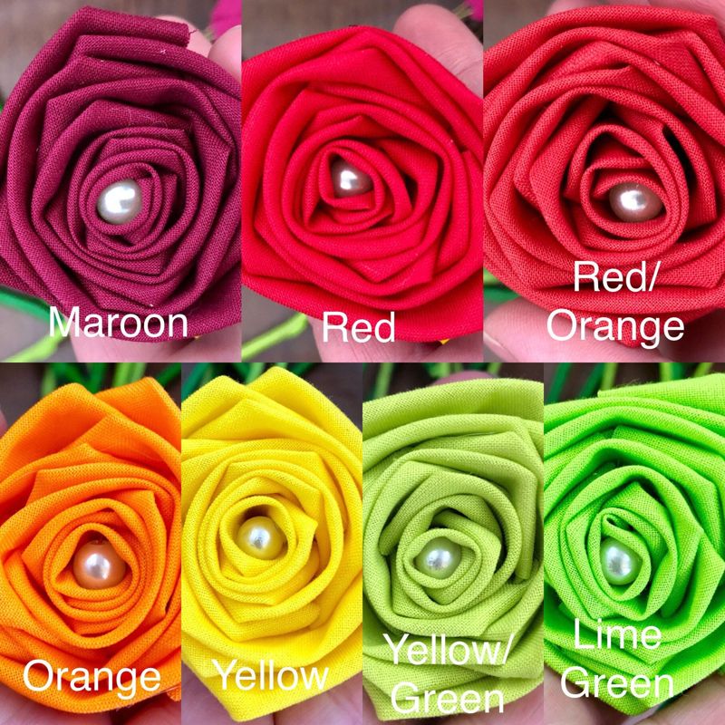 Bright Rainbow Cotton Roses with Stems, Rainbow Flower Bouquet, 2nd Anniversary, Cotton Anniversary Gift, Rainbow Roses, Second Anniversary